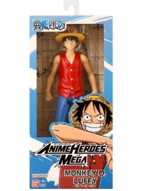 Figurine one piece - bandai - anime heroes mega - 38331 - luffy - 30 cm - Kiabi