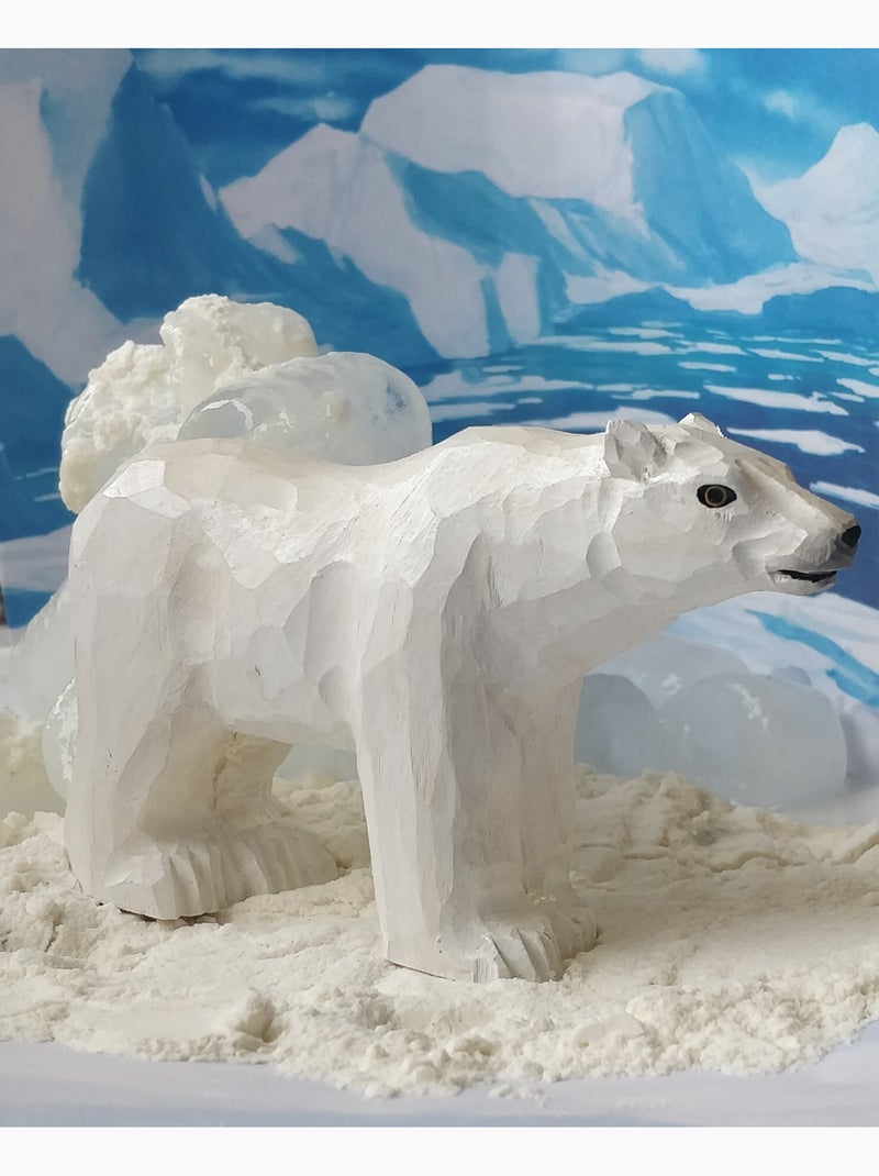 Figurine ours polaire Blanc - Kiabi