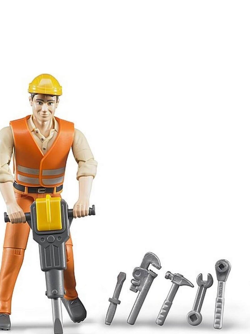Figurine ouvrier de chantier avec accessoires N/A - Kiabi