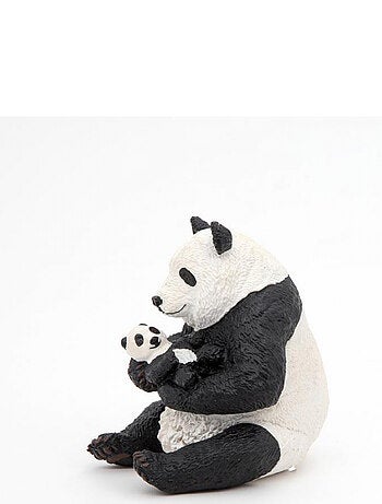 Figurine Panda assis et son bébé