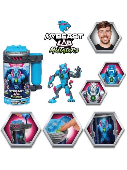 Figurine panthère iconique mutators - moose toys, mrbeast lab - Kiabi