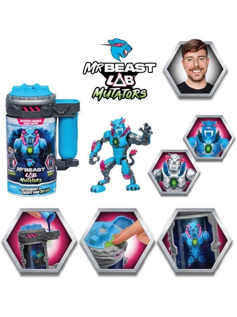 Figurine panthère iconique mutators - moose toys, mrbeast lab Bleu - Kiabi