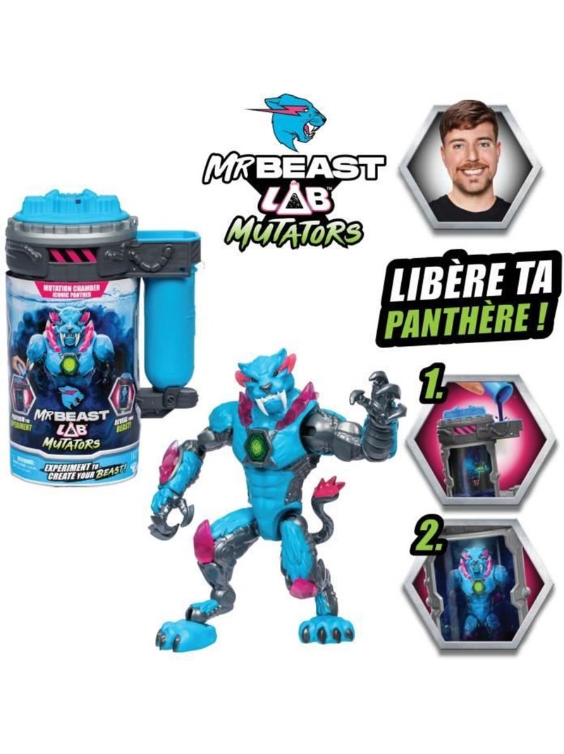 Figurine panthère iconique mutators - moose toys, mrbeast lab Bleu - Kiabi