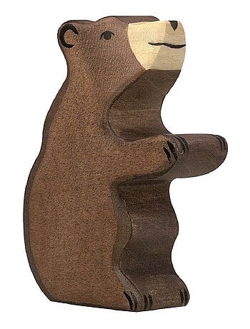 Figurine Petit ours brun, assis