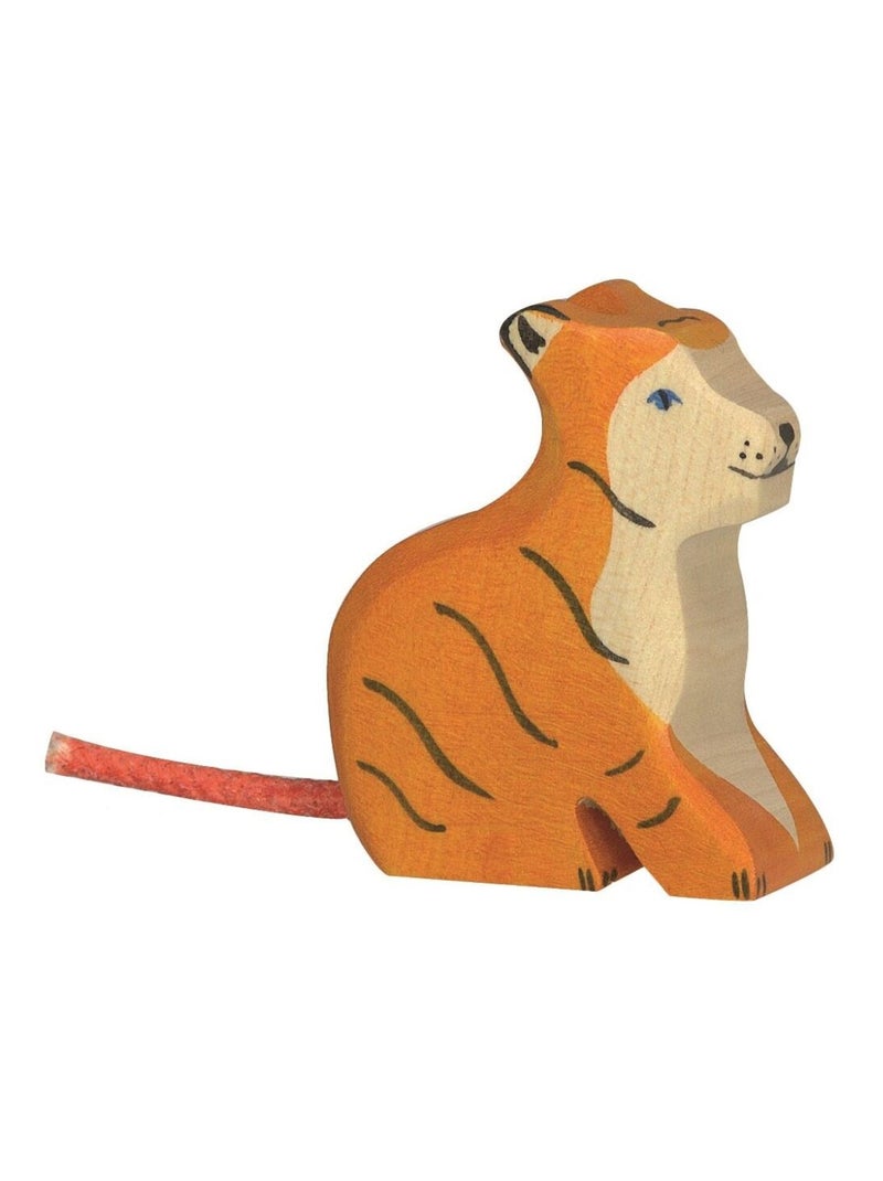 Figurine Petit tigre, assis Orange - Kiabi