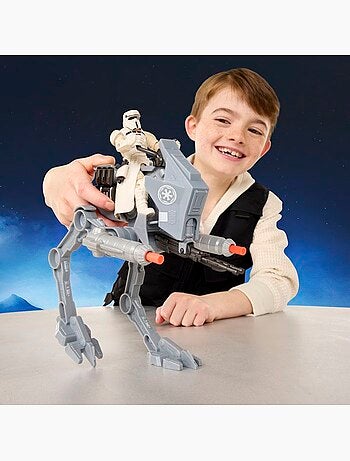 Figurine pilote at-rt + véhicule + blaster - star wars - hasbro