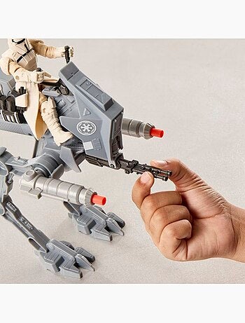 Figurine pilote at-rt + véhicule + blaster - star wars - hasbro