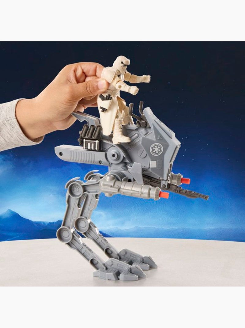 Figurine pilote at-rt + véhicule + blaster - star wars - hasbro Gris - Kiabi