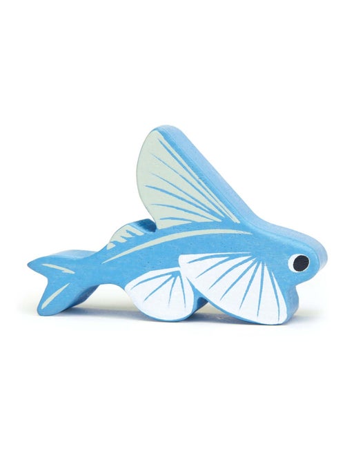 Figurine Poisson volant en bois - Kiabi