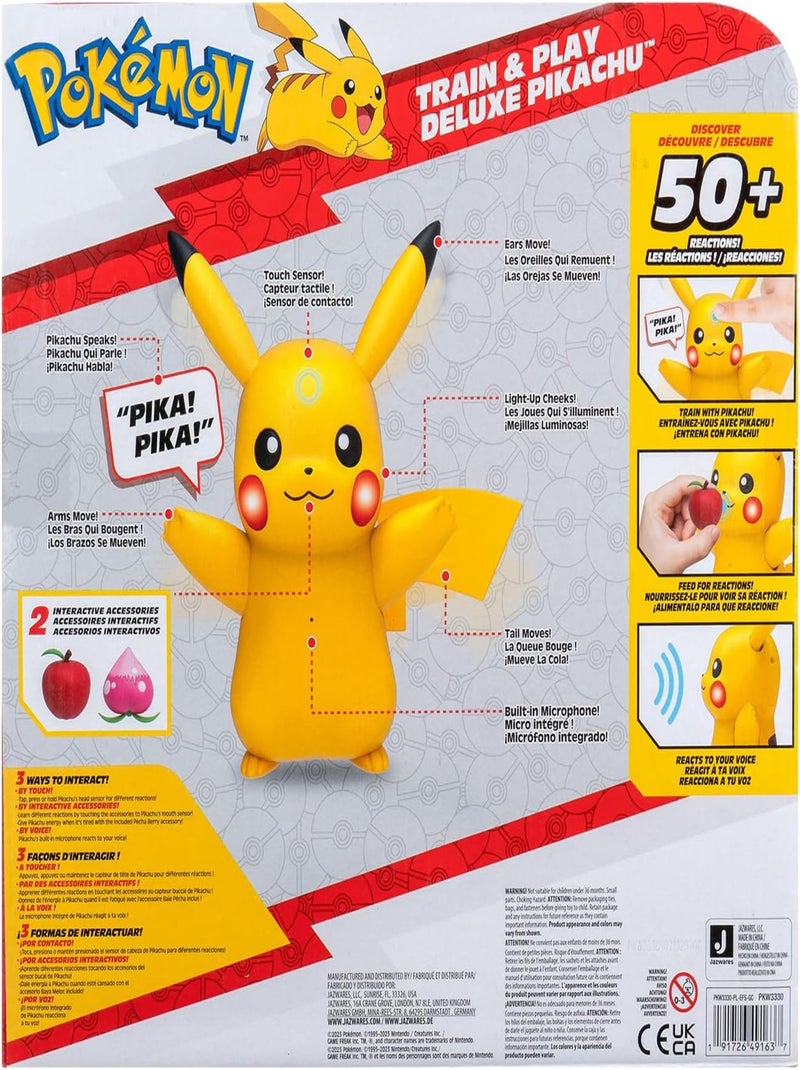 Figurine Pokémon Pikachu Interactive - Pokémon - Bandai Multicolore - Kiabi