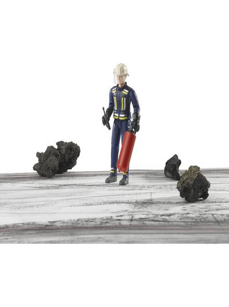 Figurine pompier avec eccessoires Bleu - Kiabi