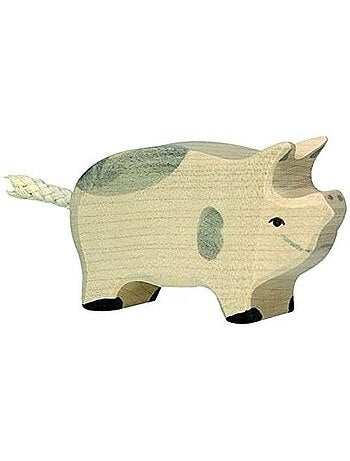 Figurine porcelet tacheté