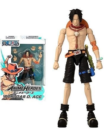 Figurine portgas d. Ace 17 cm - bandai - anime heroes - one piece