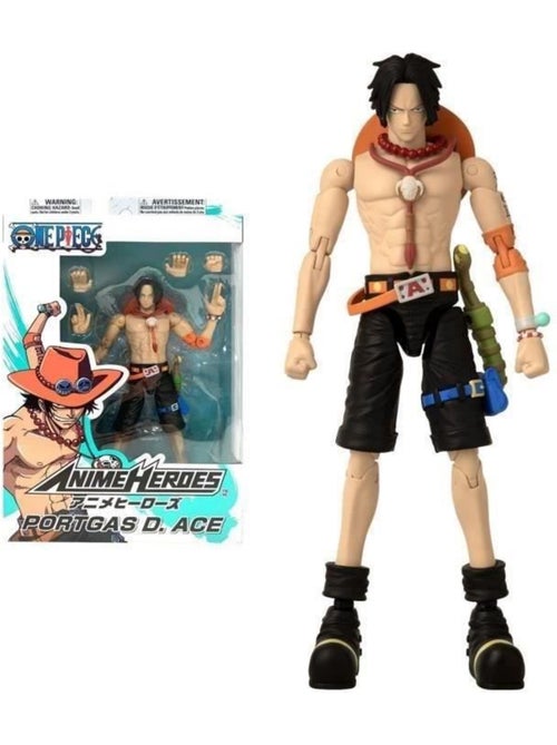 Figurine portgas d. Ace 17 cm - bandai - anime heroes - one piece - Kiabi