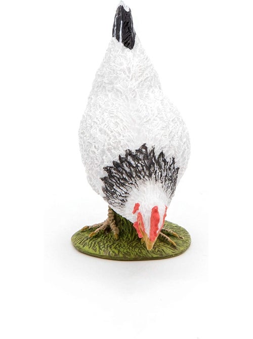 Figurine Poule blanche picorant - Kiabi