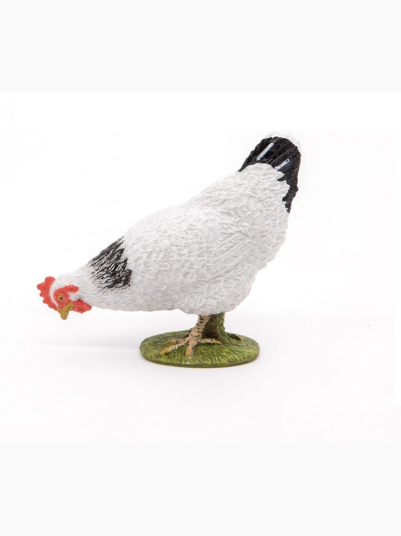 Figurine Poule blanche picorant Blanc - Kiabi