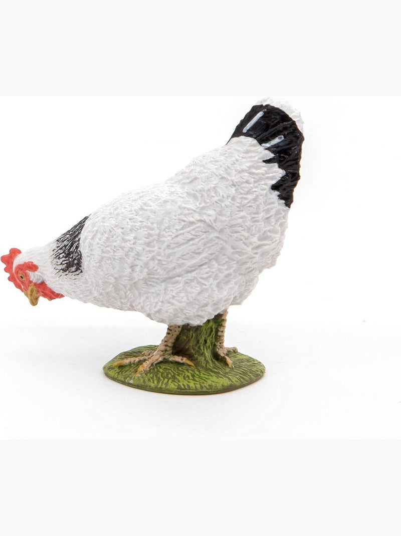 Figurine Poule blanche picorant Blanc - Kiabi