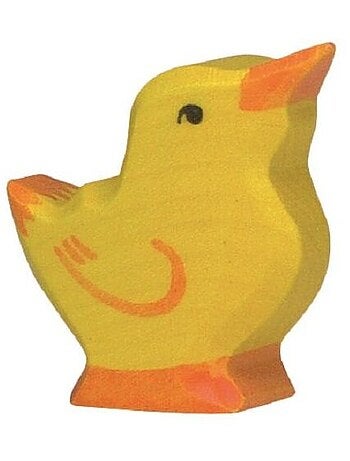 Figurine Poussin, tête haute