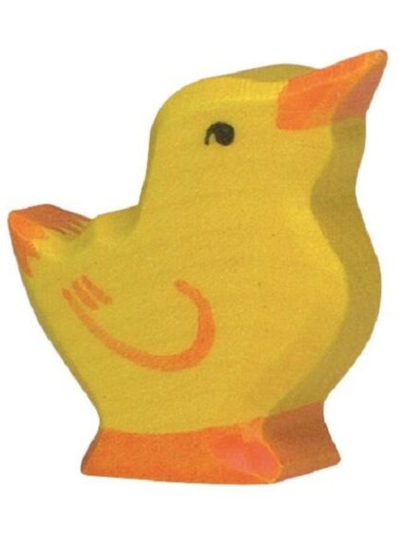 Figurine Poussin, tête haute Jaune - Kiabi