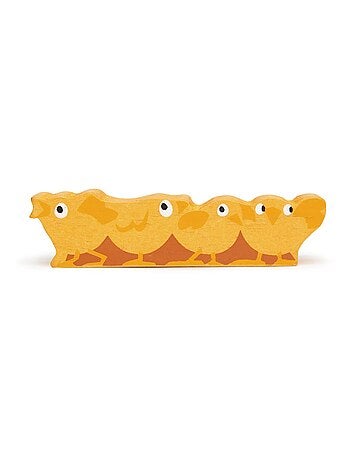 Figurine Poussins en bois