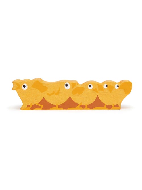 Figurine Poussins en bois - Kiabi