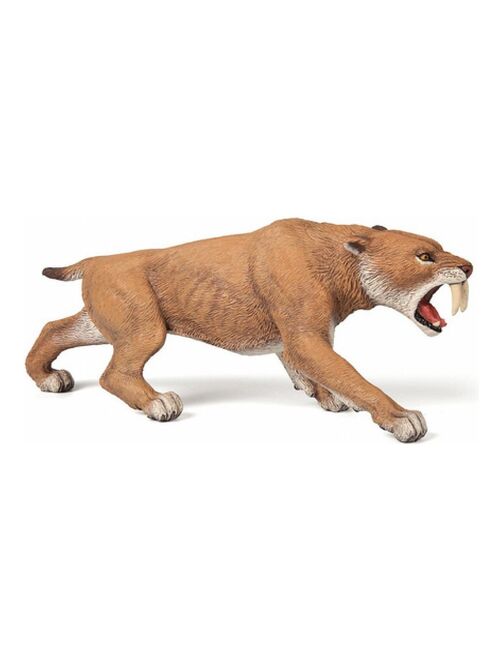 Figurine Préhistoire : Tigre à dents de sabre : Smilodon - Kiabi