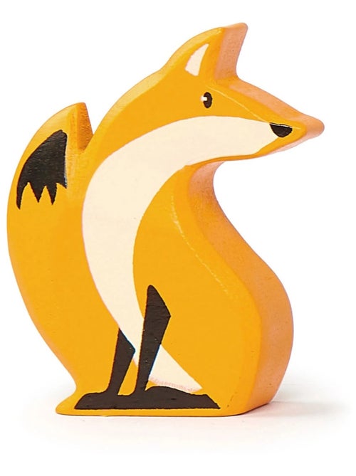 Figurine Renard en bois - Kiabi