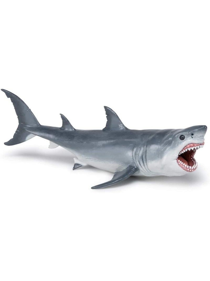 Figurine Requin Mégalodon préhistorique Gris - Kiabi