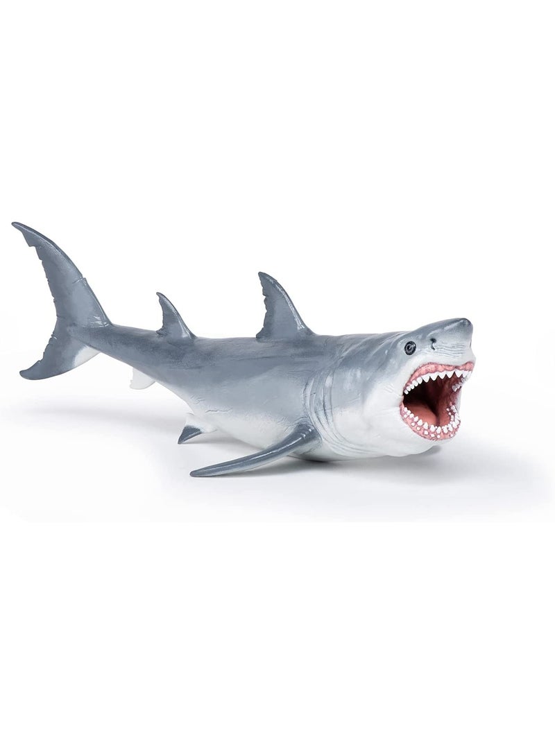 Figurine Requin Mégalodon préhistorique Gris - Kiabi