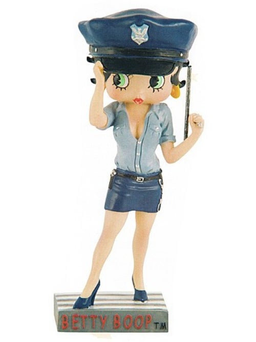 Figurine résine betty boop 'collection n°3' agent de police – betty boop - Kiabi