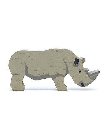 Figurine Rhinocéros en bois