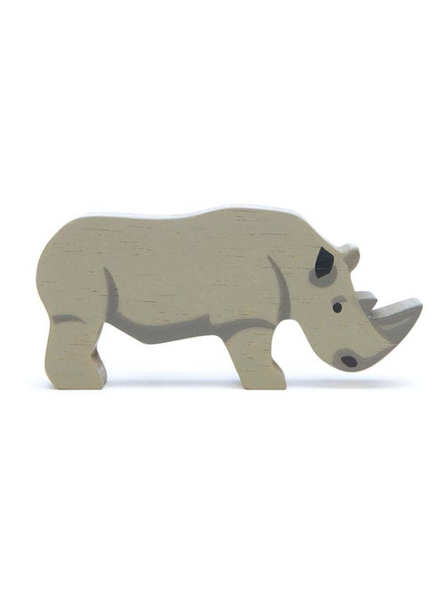 Figurine Rhinocéros en bois - Kiabi