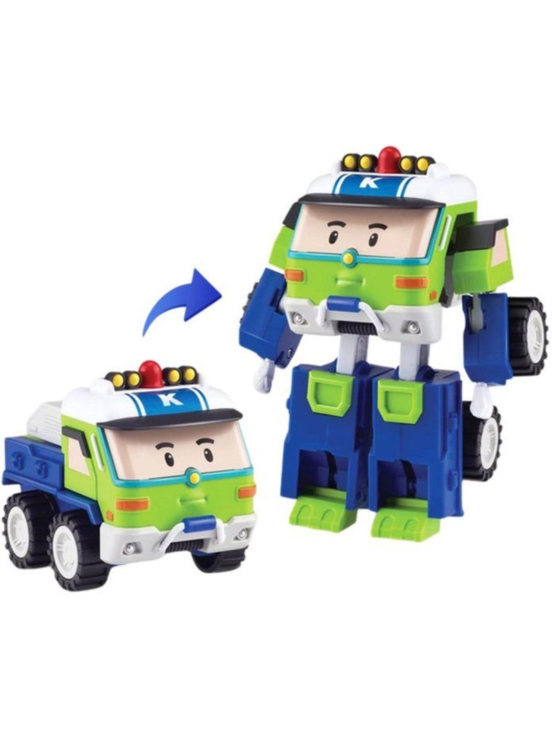 Figurine robot 10 cm - silverlit – robocar poli – véhicule transformable keaton 2-en-1 Multicolore - Kiabi