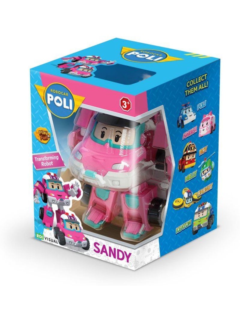 Figurine robot 10 cm - silverlit – robocar poli – véhicule transformable sandy 2-en-1 Multicolore - Kiabi