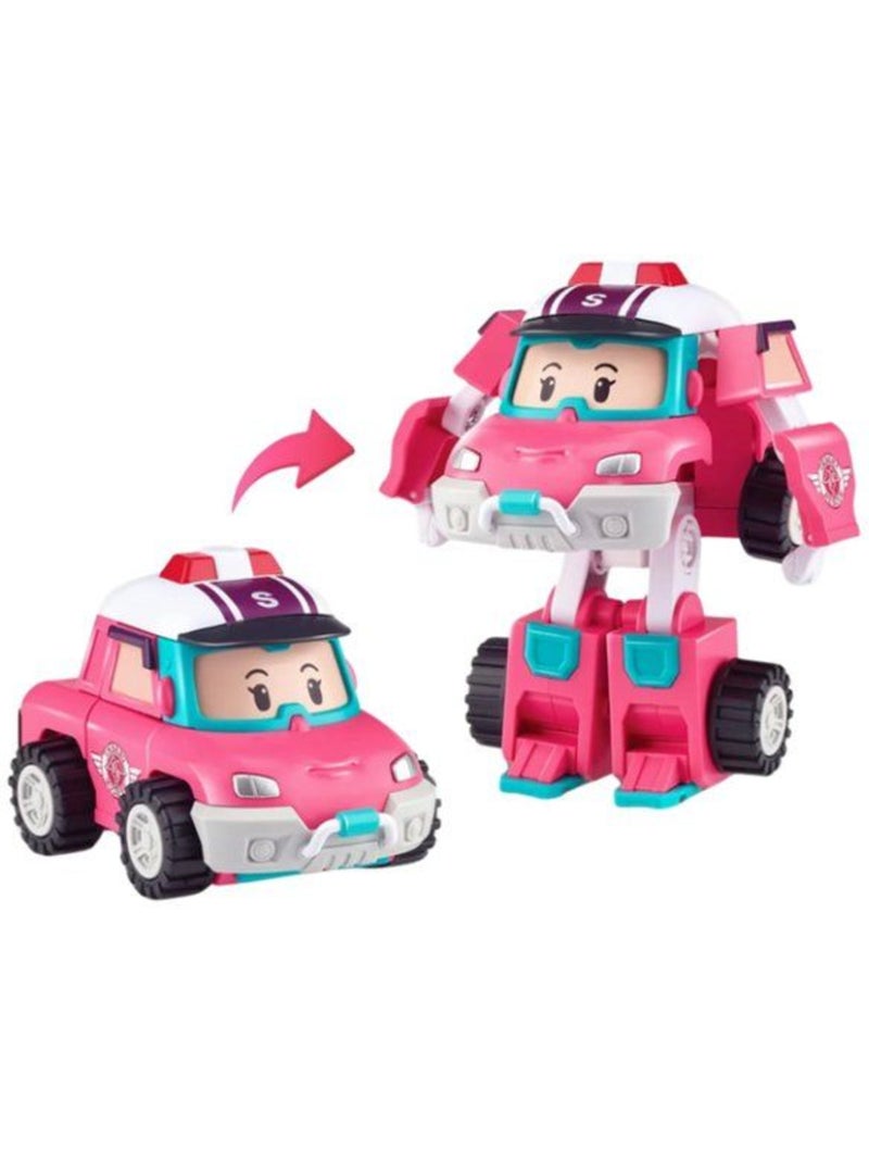 Figurine robot 10 cm - silverlit – robocar poli – véhicule transformable sandy 2-en-1 Multicolore - Kiabi