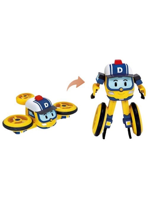 Figurine robot drone 10 cm - silverlit – robocar poli – véhicule transformable drooney 2-en-1 - Kiabi