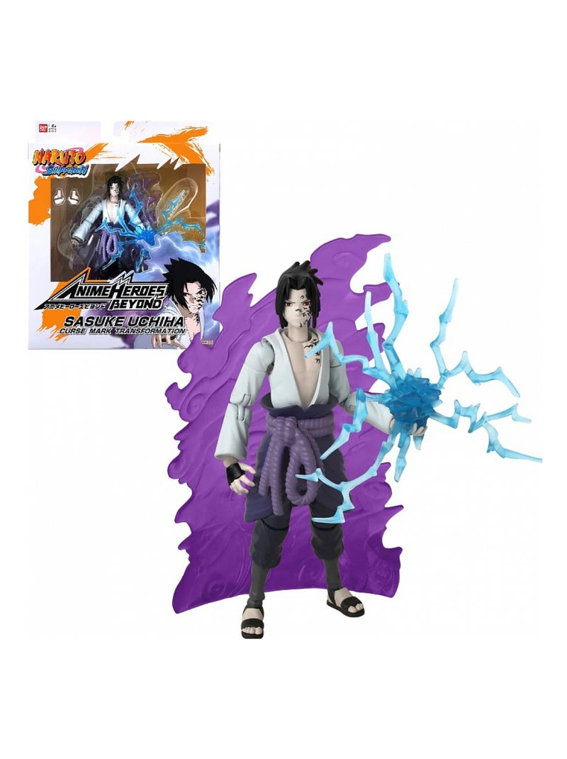 Figurine Sasuke Naruto - Bandai Multicolore - Kiabi