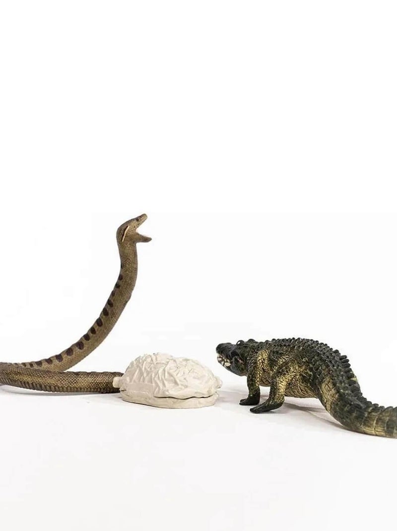 Figurine Schleich : Duel Aligator - Anaconda N/A - Kiabi