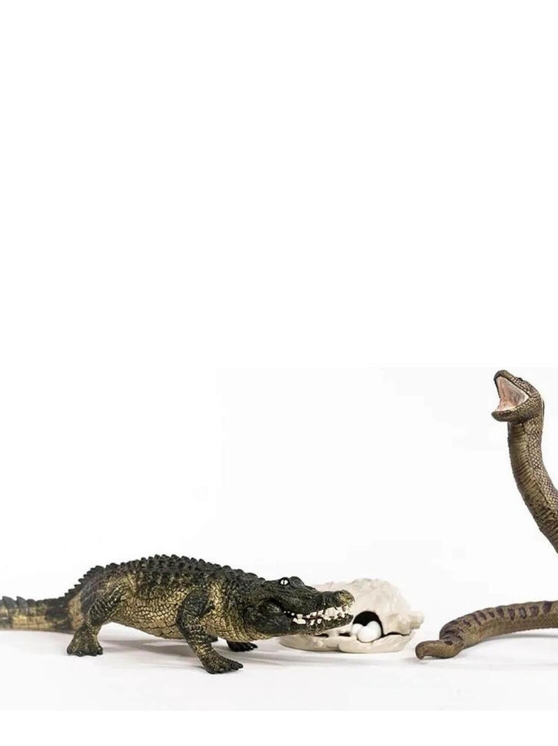Figurine Schleich : Duel Aligator - Anaconda N/A - Kiabi
