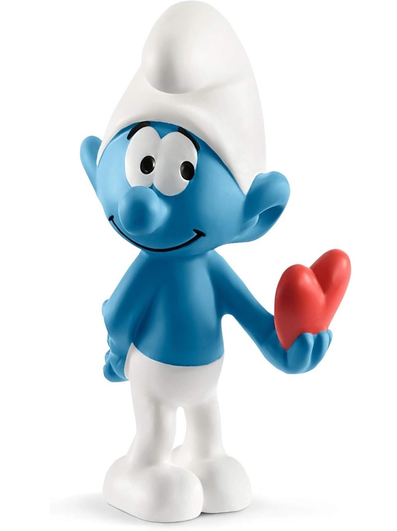 Figurine Schtroumpf avec cœur Bleu - Kiabi