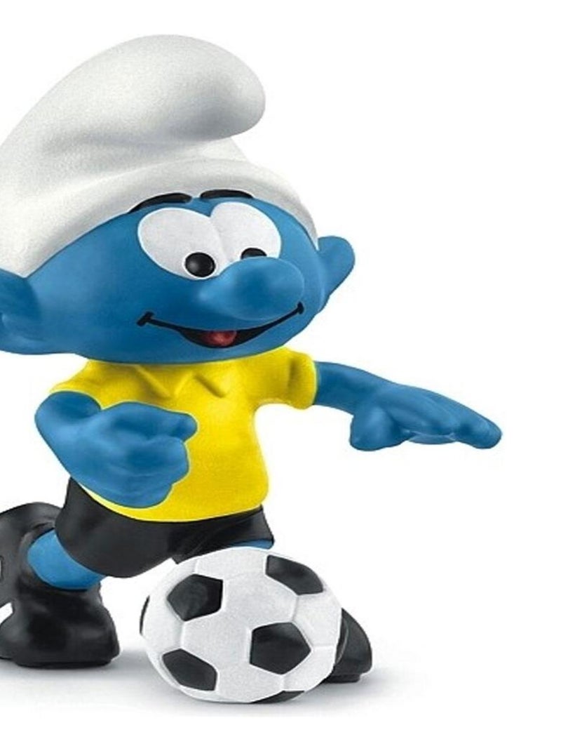 Figurine Schtroumpf footballeur avec ballon N/A - Kiabi