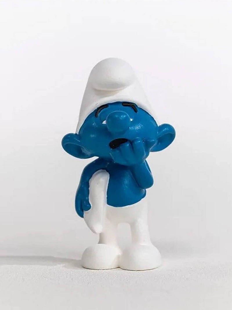 Figurine Schtroumpf paresseux Bleu - Kiabi