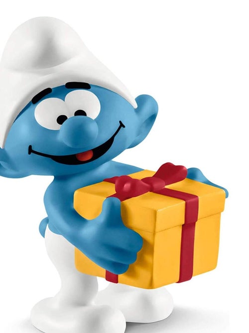 Figurine Schtroumpf : Schtroumpf avec cadeau - Kiabi