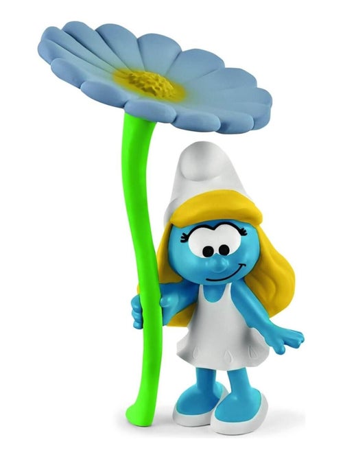 Figurine Schtroumpf : Schtroumpfette à la fleur - Kiabi