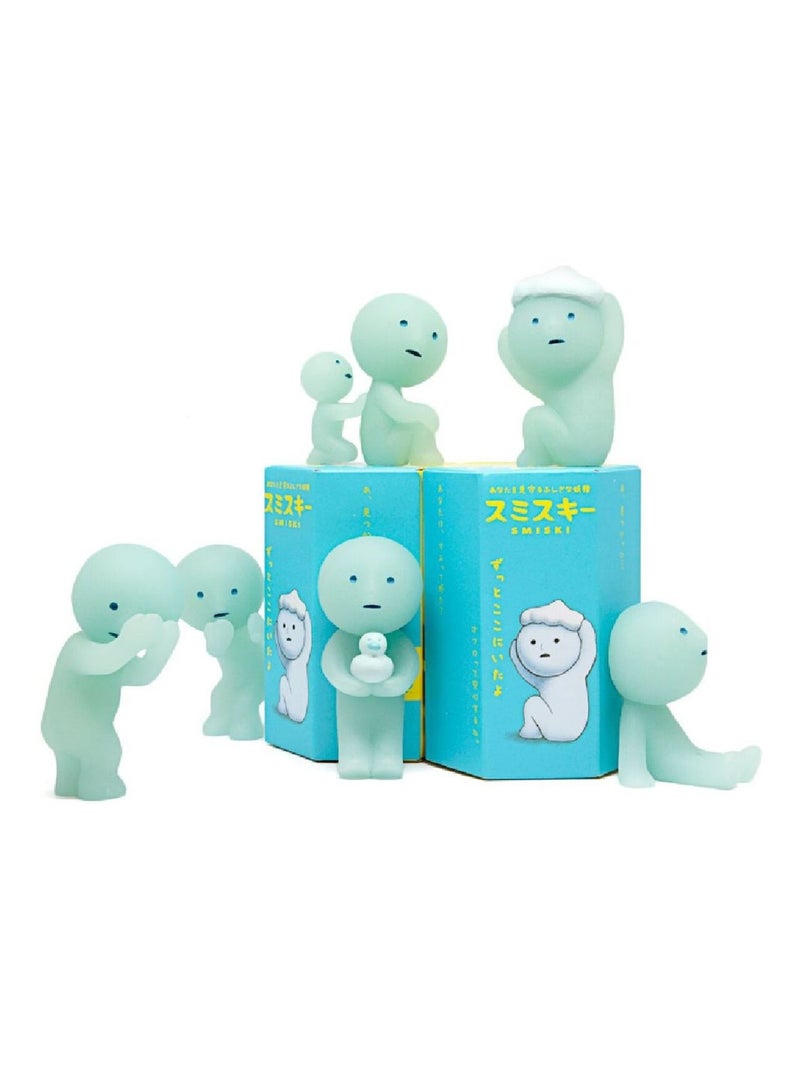 Figurine smiski série salle de bain Bleu - Kiabi