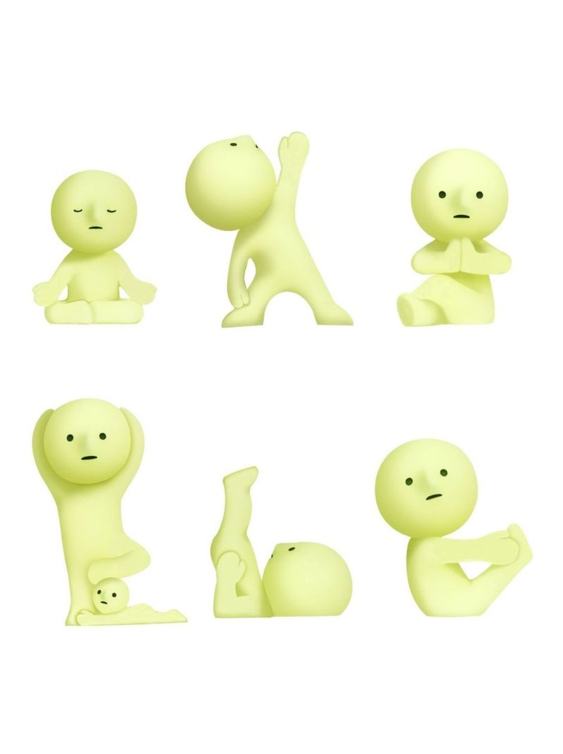 Figurine smiski série yoga Vert - Kiabi