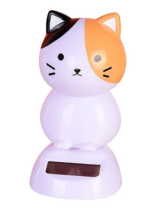 Figurine solaire chat blanc - Kiabi