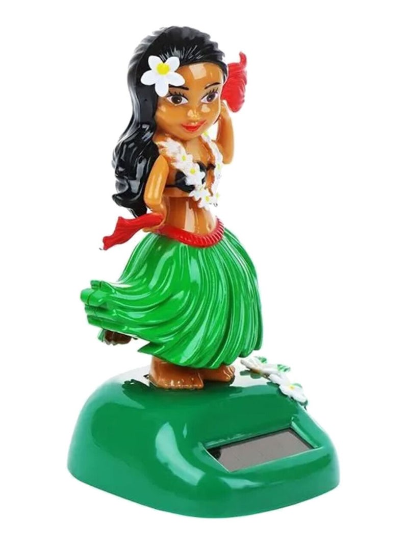 Figurine solaire danseuse hawaïenne Vert - Kiabi