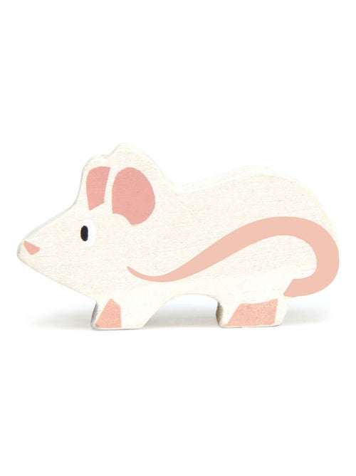 Figurine Souris en bois - Kiabi