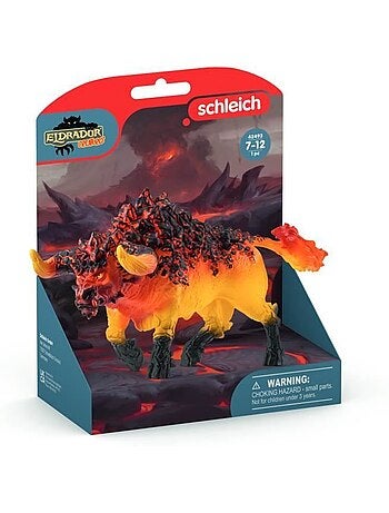 Figurine taureau de feu, schleich 42493 eldrador creatures, dès 7 ans